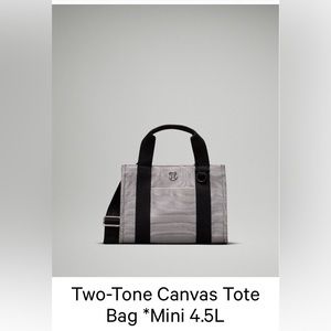 Lululemon 🔥🔥 Viral 🔥🔥 Two-Tone Canvas Tote
Bag *Mini 4.5L